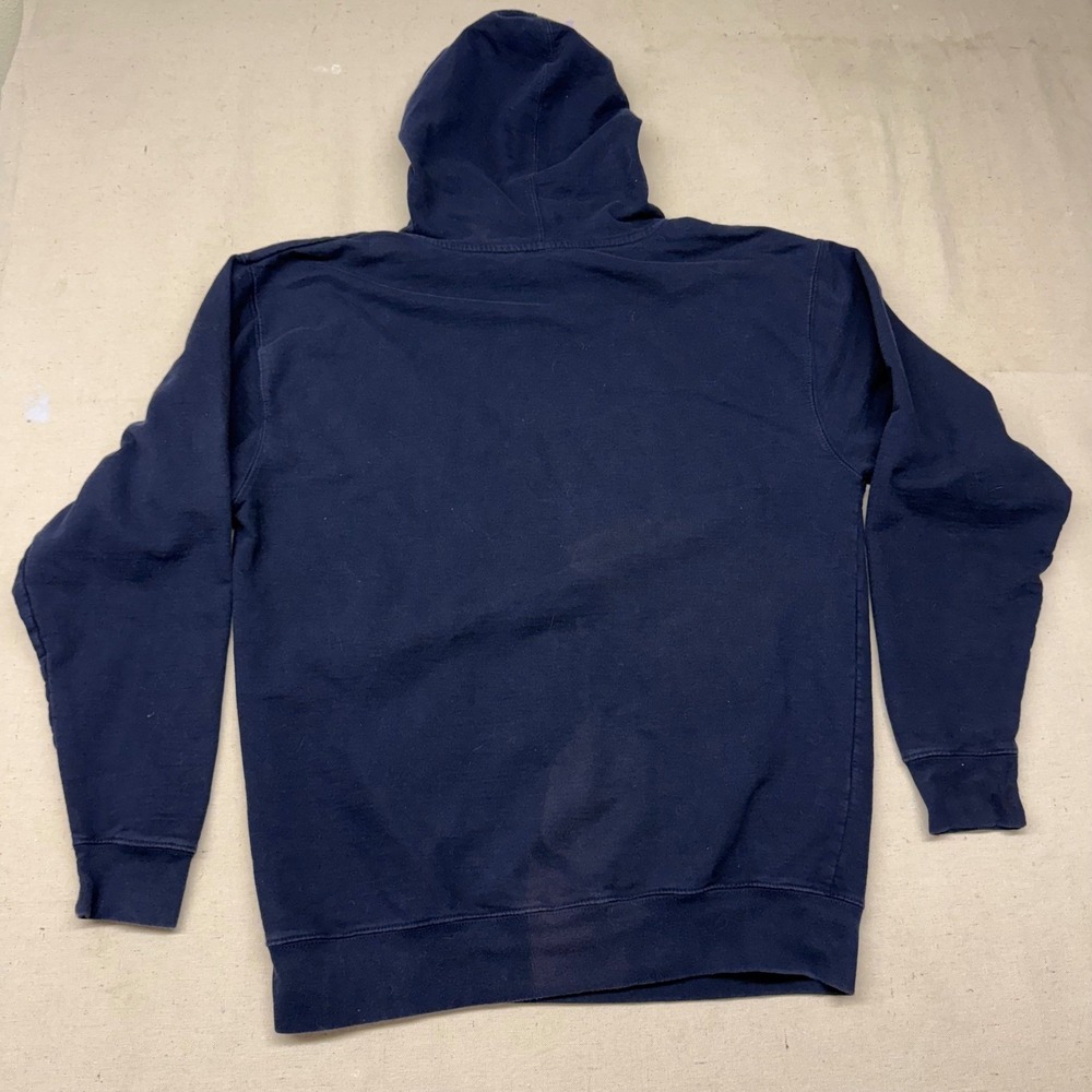 Reef Mens Logo Hoodie Navy Blue Surf Lifestyle Fleece Sweatshirt Large - Picture 2 of 9